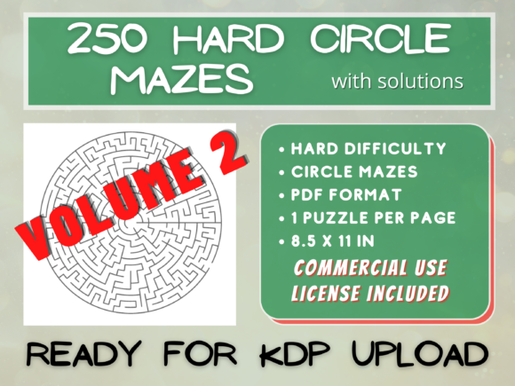 250 Hard Circle Mazes V002: A Creative Design Asset
