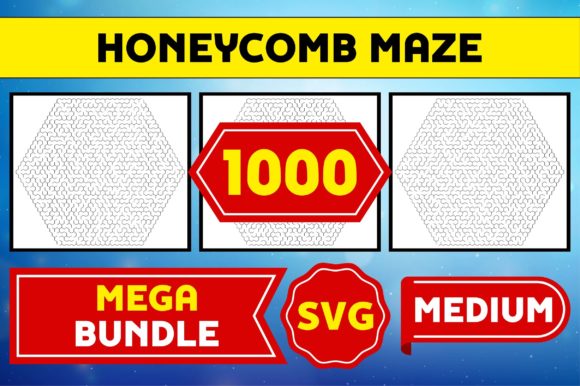Explore 1000 Honeycomb Maze SVG Puzzles