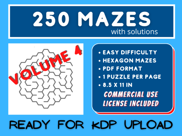 Explore 250 Easy Hexagon Mazes V004