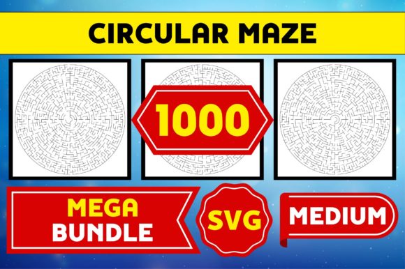 Explore the 1000 Circular Maze Medium SVG Bundle