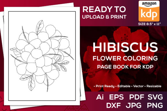 Hibiscus Flowers Coloring Page Kdp Book: A Guide to Digital Assets and Creative Applications