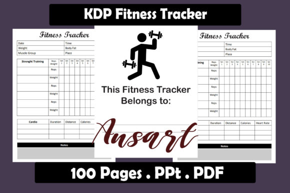 KDP Interior Fitness Tracker: Your Daily Progress Companion