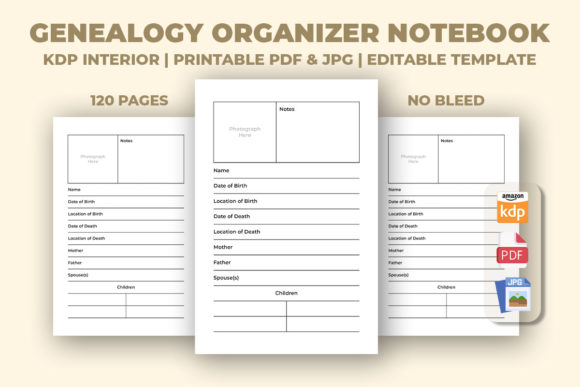 Maximizing Your Genealogy Research with the Genealogy Organizer Notebook KDP Interior