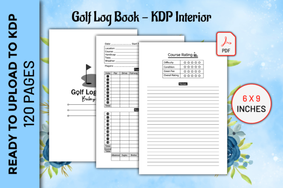 Perfect Golf Log Book for KDP Projects