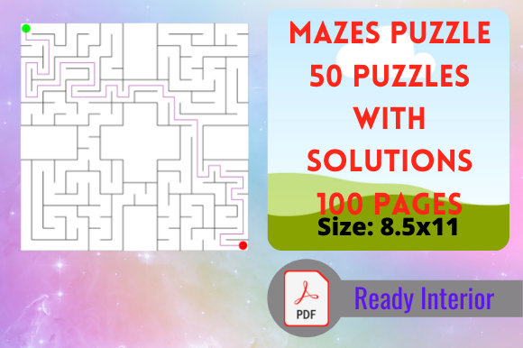 Quad Mazes Puzzles for Kids 8.5x11 KDP: A Creative and Engaging Puzzle Book