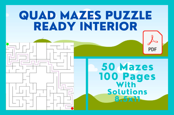 Streamlining Low-Content Publishing with Quad Mazee Puzzles 8.5x11 KDP Assets