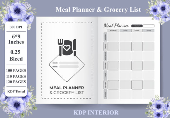 Streamlining Your Grocery Shopping and Meal Planning with the Meal Planner Grocery List Log Book