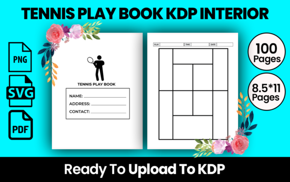 Tennis Play Book Kdp Interior: A Versatile Design Asset