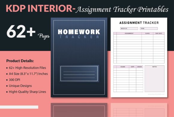 Unlocking Productivity with Assignment Tracker Printables - KDP
