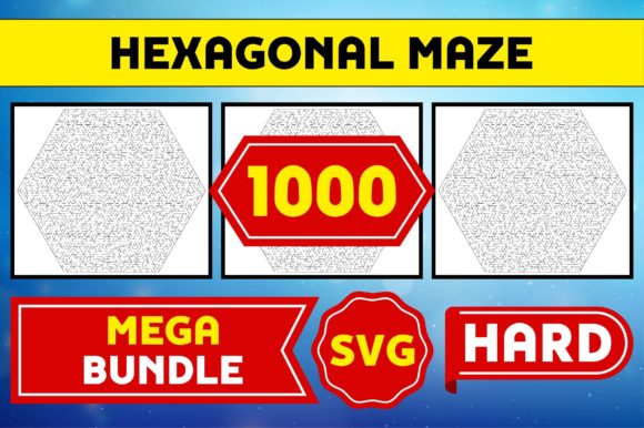 Unlocking Strategic Value with the 1000 Hexagonal Maze Hard SVG Bundle