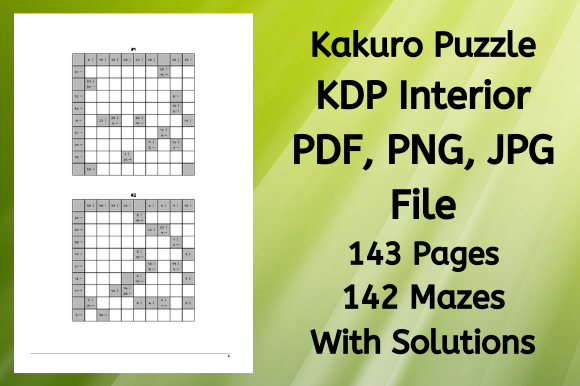 Unlocking the Potential of Kakuro Puzzle KDP Interior for Kids: A Creative and Profitable Venture